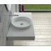 ADM Bathroom Design Glossy White Stone Resin Sink DW-116 - B016P9NGI2